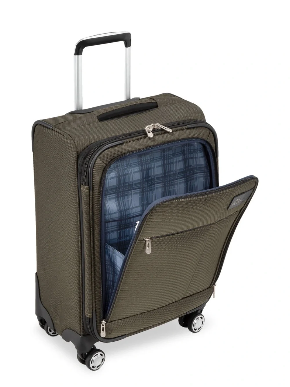 Skyway Sigma 7.0 Softside Carry-On Exp.Spinner Olive Luggage Classic Travel Bag